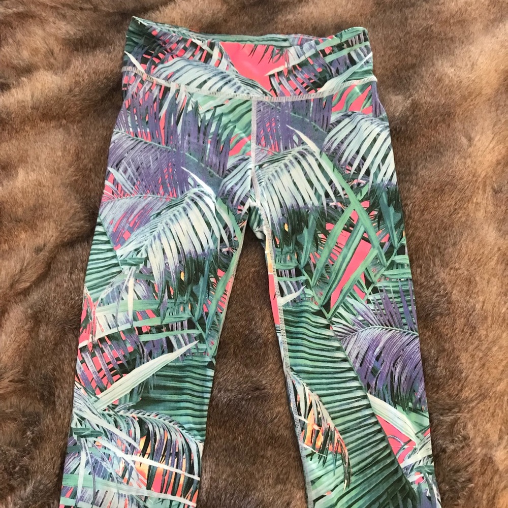 Colorful Capri yoga pants